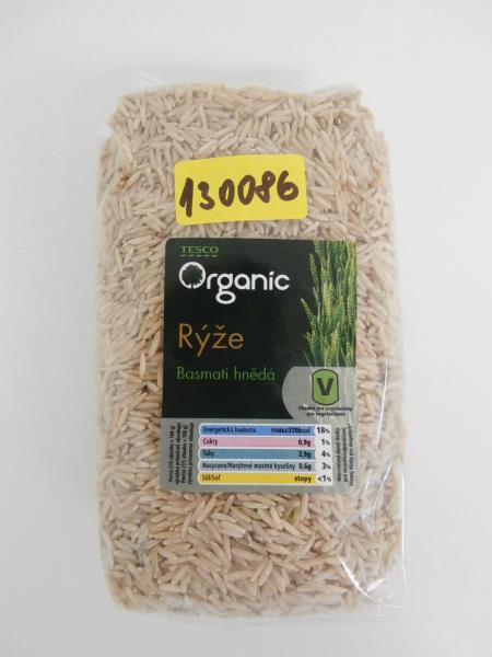 Tesco Organic Rýže Basmati hnědá