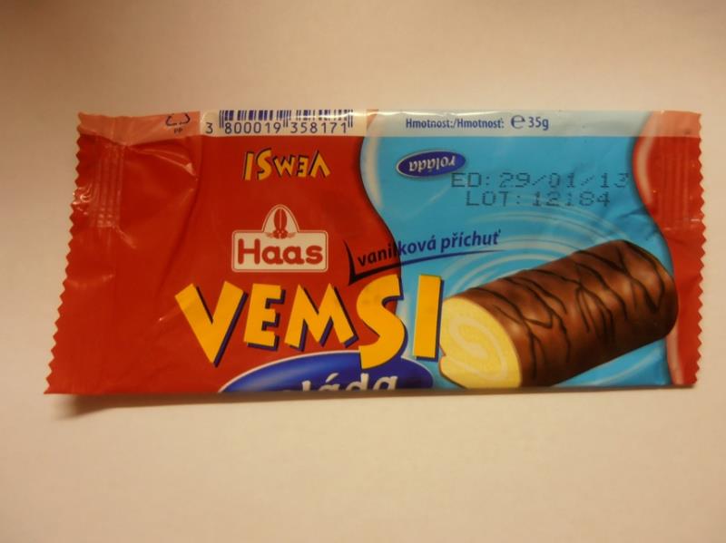 Haas VEMSI roláda vanilková příchuť