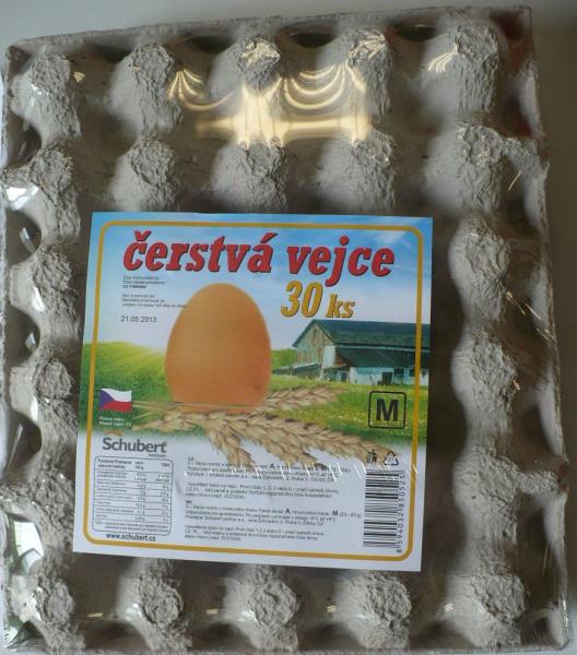 čerstvá vejce 30ks M