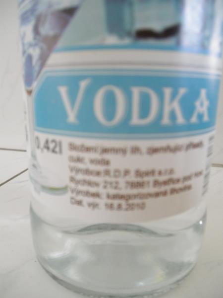 VODKA R.D.P. SPIRIT  40 % obj.