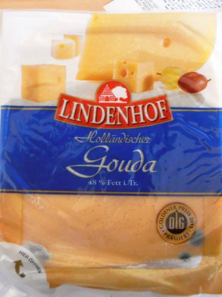 Lindenhof Holländischer Gouda, Cascaval Gouda, přírodní sýr plnotučný