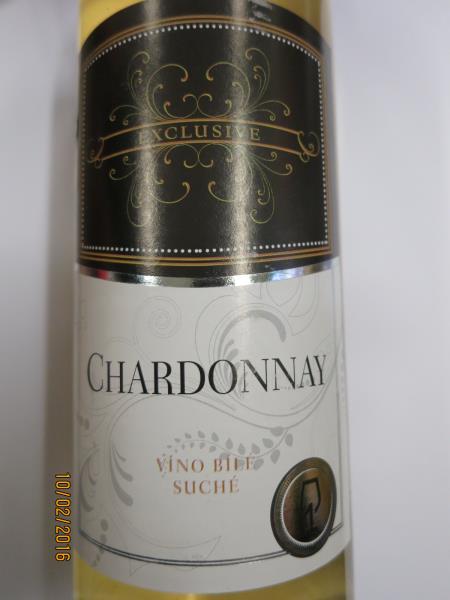 CHARDONNAY bílé víno suché