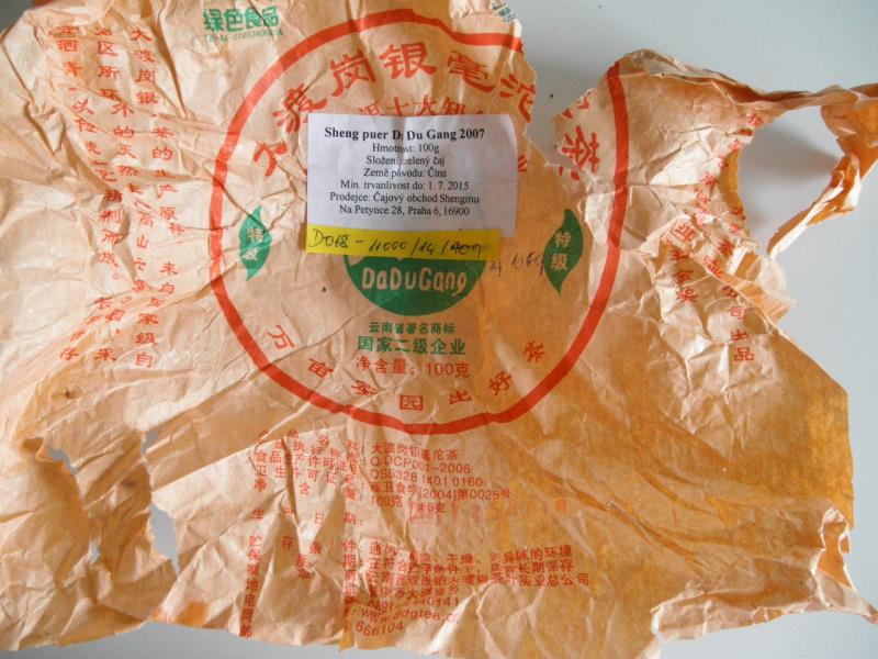 SHENG PUER   DA DU GANG 2007