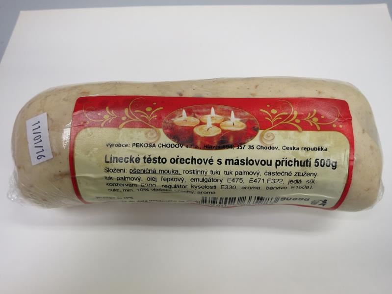 Linecké těsto ořechové s máslovou příchutí