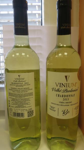 CHARDONNAY 2013 výběr z hroznů, jakostní víno s přívlastkem, bílé polosuché