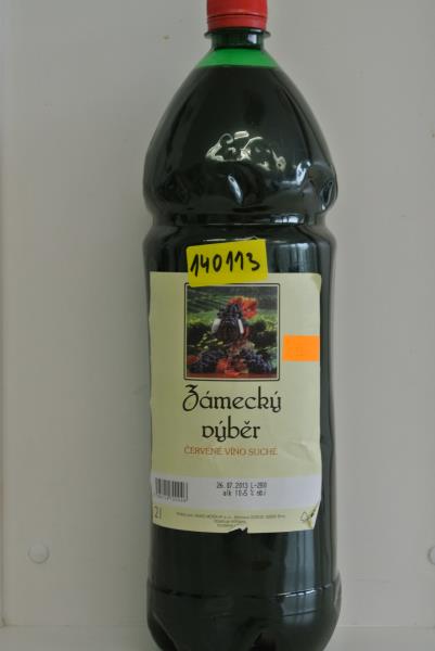 ZÁMECKÝ VÝBĚR, ČERVENÉ VÍNO SUCHÉ, ALK. 10,5% OBJ.