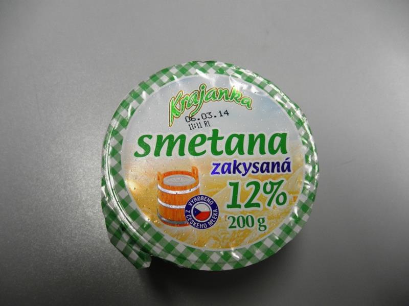 Smetana zakysaná 12%, obchodní značky Krajanka