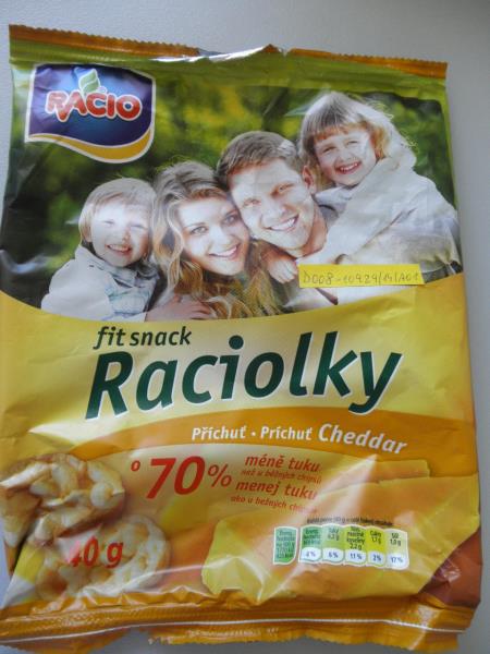 fit snack Raciolky Příchuť. Cheddar