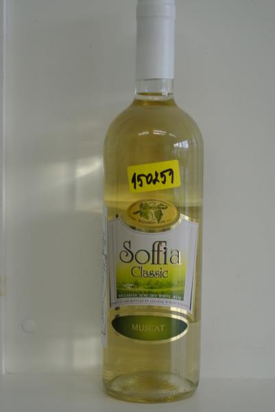 Soffia Classic, polosuché bílé víno - Muškát, Alk. 11 % obj.