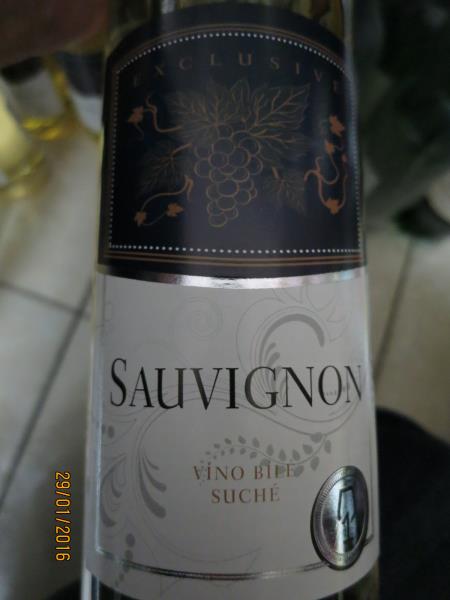 Exclusive Sauvignon, víno bílé suché