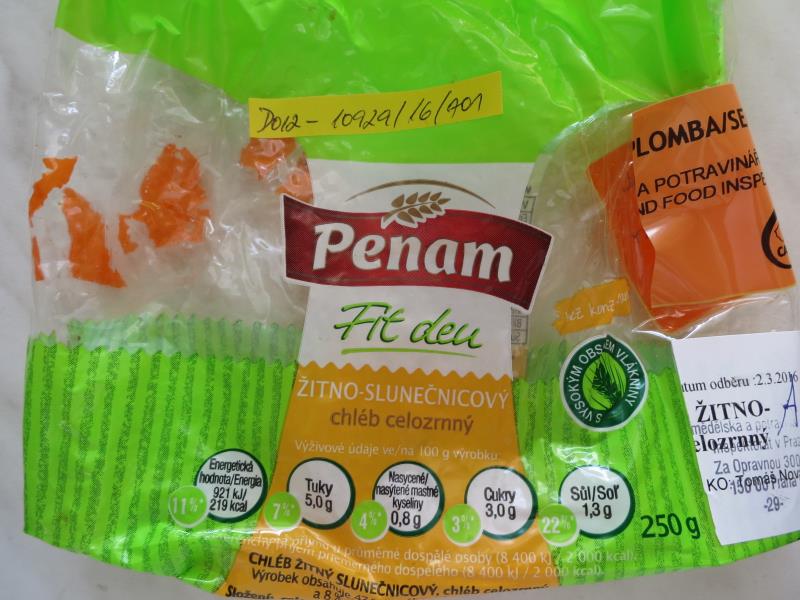Penam Fit den  ŽITNO-SLUNEČNICOVÝ chléb celozrnný