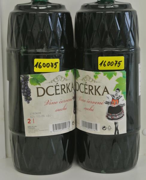 DCÉRKA,Víno červené suché, alk.: 10,0% obj