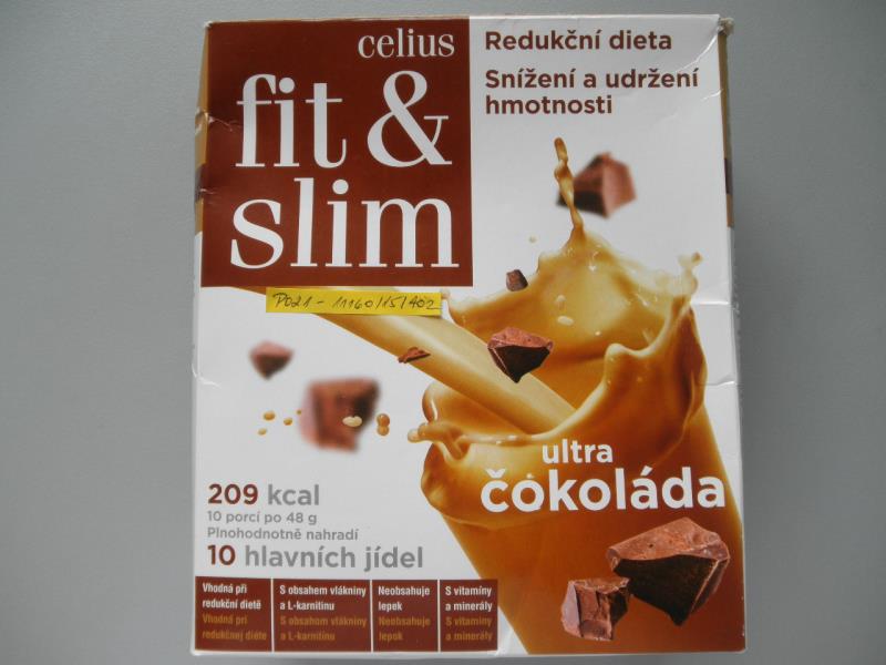 celius fit and slim ultra čokoláda