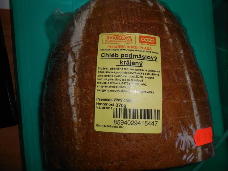 Chléb podmáslový krájený