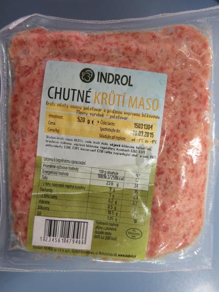 CHUTNÉ KRŮTÍ MASO, INDROL