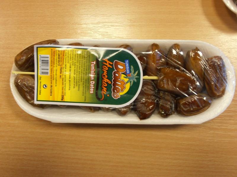 Tunisian Dates, Datle proslazené s peckou