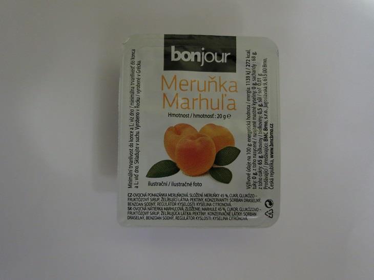 Bonjour Meruňka - ovocná pomazánka meruňková