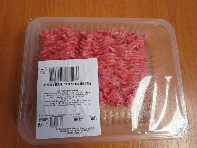 HOVĚZÍ  SEKANÉ MASO NA BURGER 500g
