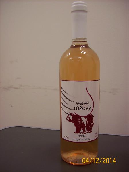 Medvěd růžový, ROSE, Bulgarian wine, alk. 11% obj.