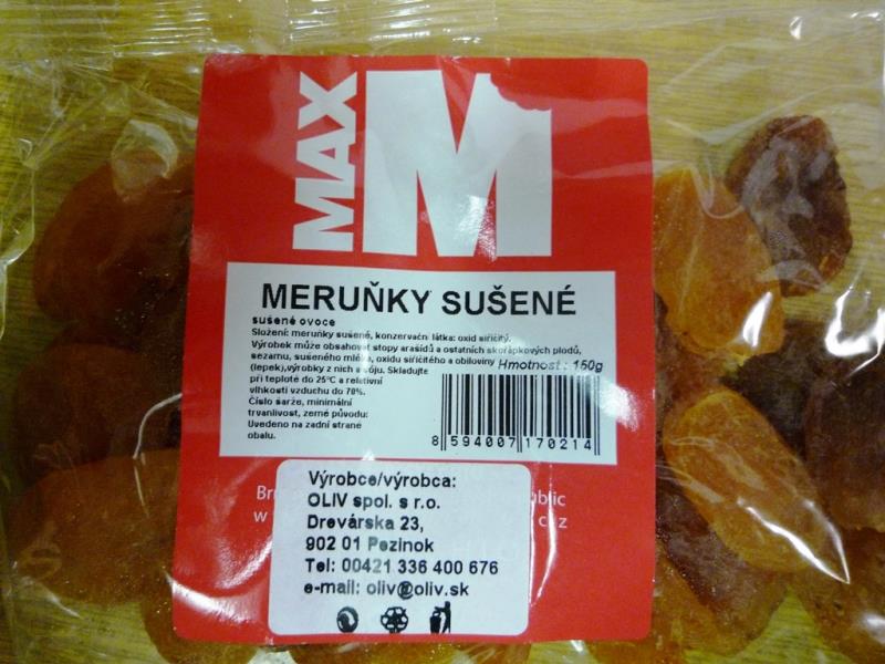 Meruňky sušené