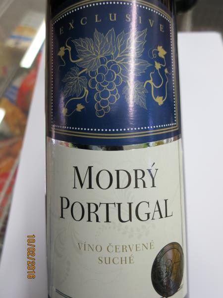 EXCLUSIVE MODRÝ PORTUGAL   víno červené suché