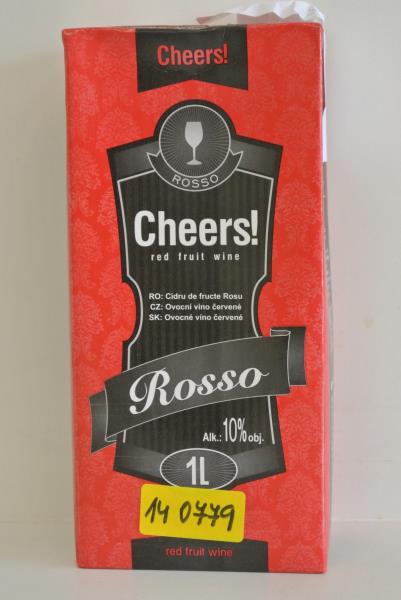 CHEERS!, ROSSO, OVOCNÉ VÍNO ČERVENÉ, ALK. 10% OBJ.,