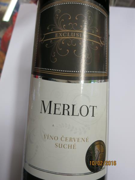 EXCLUSIVE MERLOT   víno červené suché