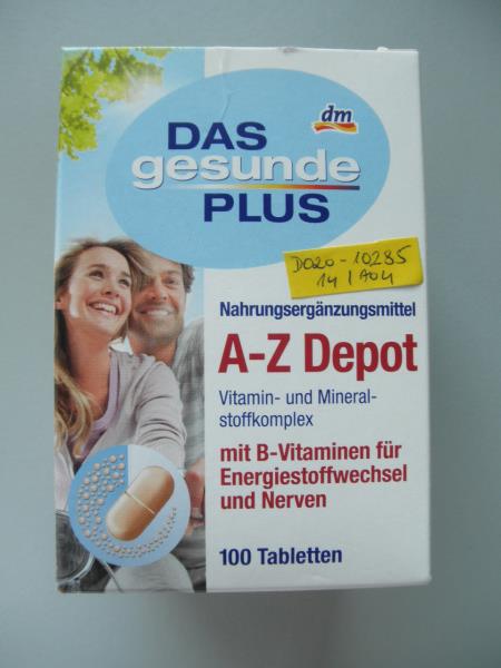 dm DAS gesunde PLUS A-Z MULTISPEKTRUM TABLETY S LUTEINEM