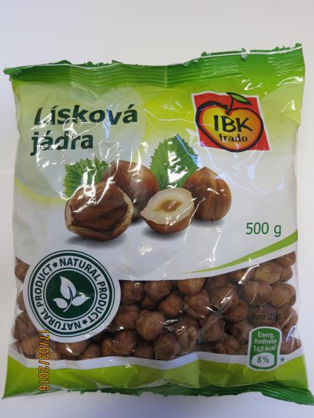 Lísková jádra 500g IBK trade