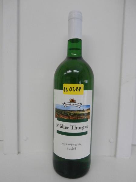 Müller Thurgau odrůdové víno bílé suché, z.p. Maďarsko