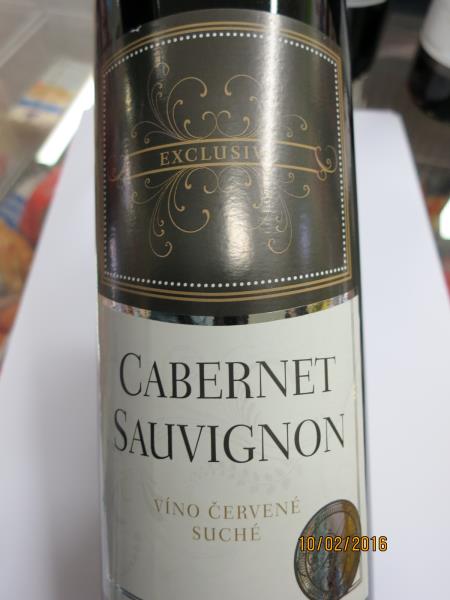 CABERNET SAUVIGNON  červené víno suché