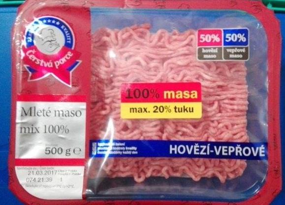 Mleté maso mix 100%