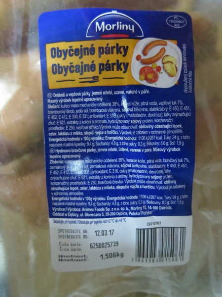 Morliny-Obyčejné párky