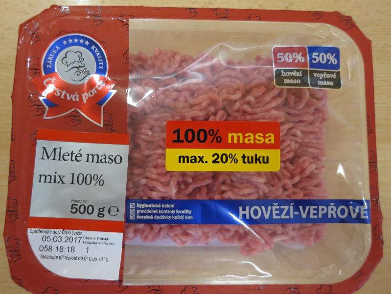 Mleté maso mix 100 %