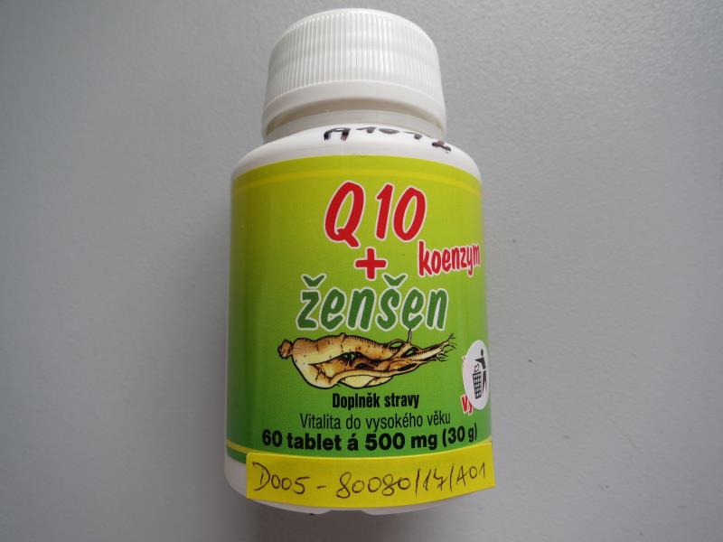 Q10 koenzym + ženšen doplněk stravy