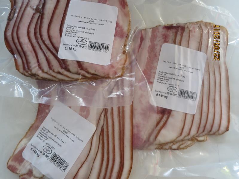 Vepřová slanina přeštická krájená uzená