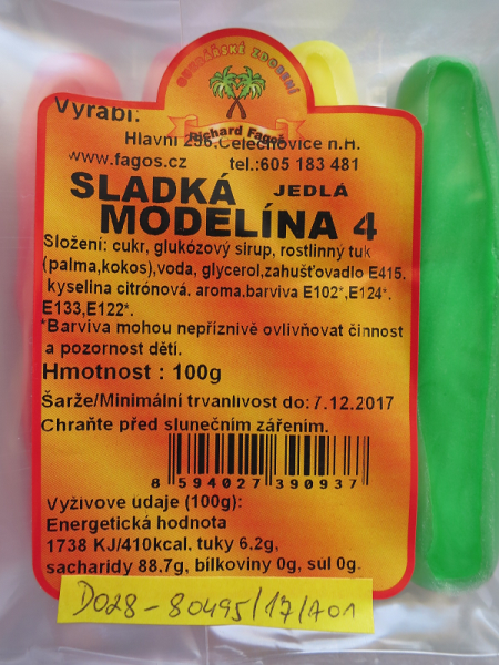 Sladká modelína 4 jedlá