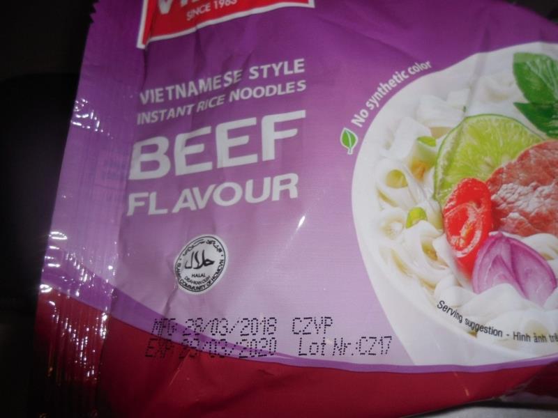 Vifon- Vietnamese Style Instatnt Rice Noodles Beef Flavour- Instantní polévka  60 g s příchutí hovězí