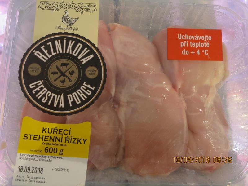 ŘEZNÍKOVA ČERSTVÁ PORCE KUŘECÍ STEHENNÍ ŘÍZKY