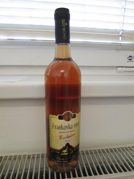Frankovka rosé, jakostní víno odrůdové, 2012, suché, víno z České republiky, alk. 12,0% obj.,