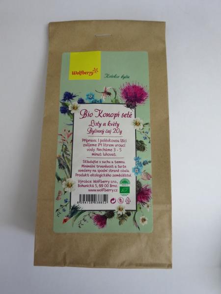 Wolfberry, Bio Konopí seté Listy a květy Bylinný čaj 20g