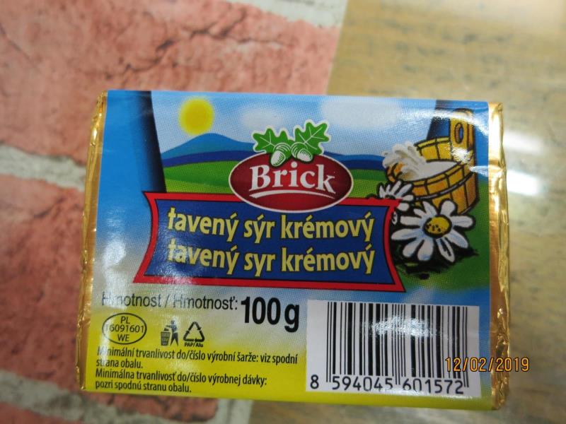 Brick Tavený sýr  krémový