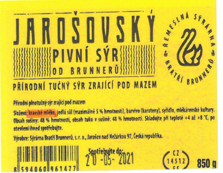 Jarošovský pivní sýr