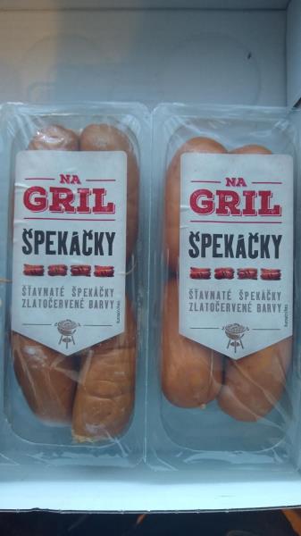 Špekáčky 2x320 g - masný výrobek tepelně opracovaný