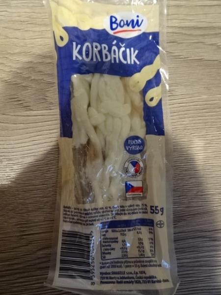 Boni KORBÁČIK přírodní, pařený sýr