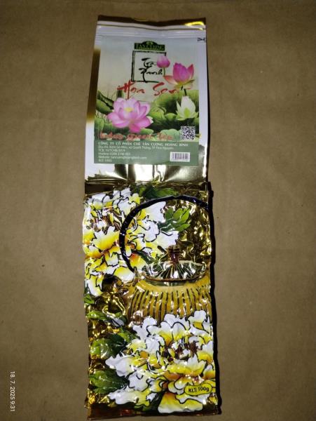 Tân Cương Hoang Binh Hoa Sen Lotus Green Tea 100g