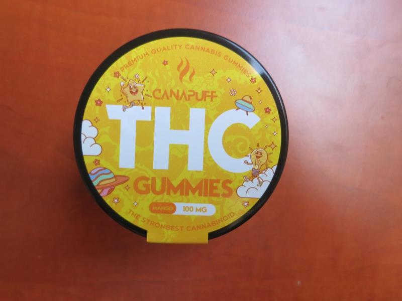 CANAPUFF THC GUMMIES MANGO 100 MG