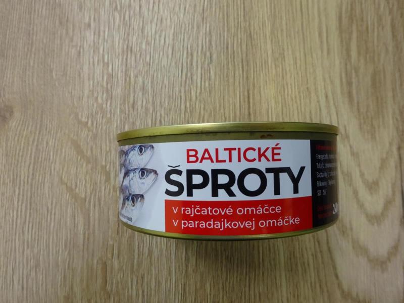  Baltické Šproty v rajčatové omáčce  SOKRA 