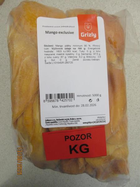 GRIZLY Mango Exclusive 5kg 