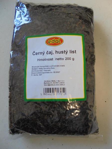 edal černý čaj, hustý list